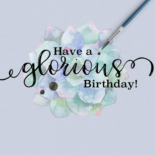 Glorious Flower Birthday Card