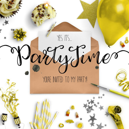 Party Invite Yellow